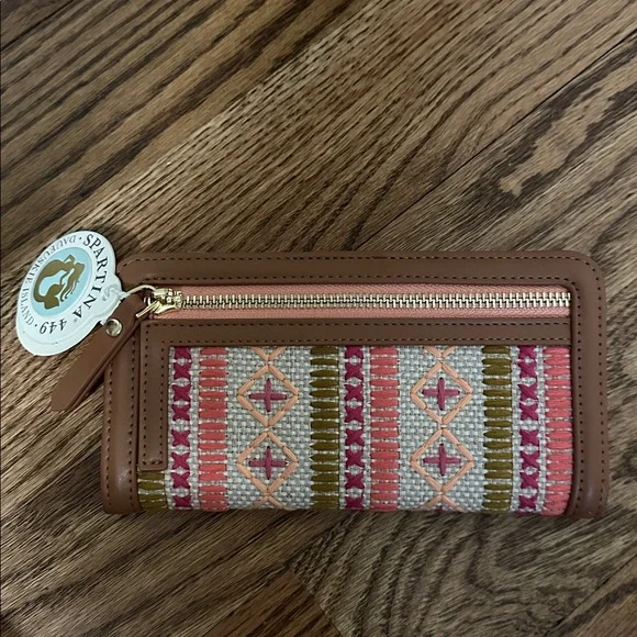 NWT SPARTINA Small Snap Wallet Callawassie Pineapple **ONLY 1 LEFT** - Picture 6 of 8